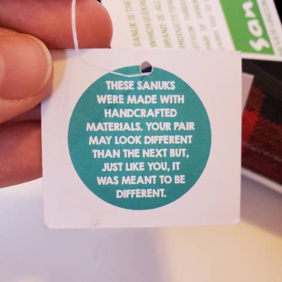 NWT Sanuk Kat Paw TX Plaid Pointed Toe Flats - Picture 10 of 12